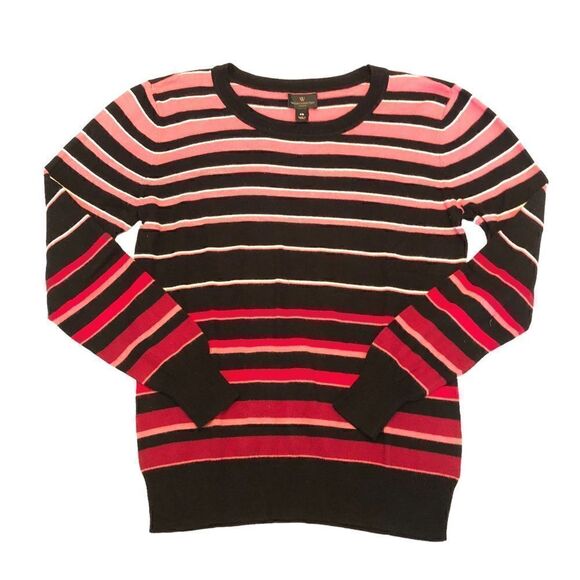 Worthington Sweater Women’s Petite Small Lightweight Soft Cotton Rayon Stripe - Picture 6 of 7